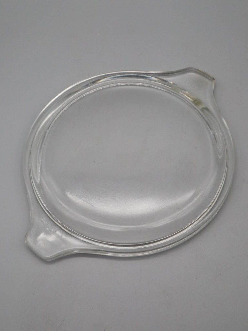 Vintage Pyrex Clear Glass Cinderella Casserole Lid 470-C Tab Handles
